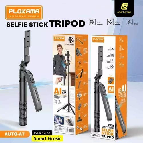 PLOKAMA AUTO-A7 Pro Smart AI Tripod Selfie Stick