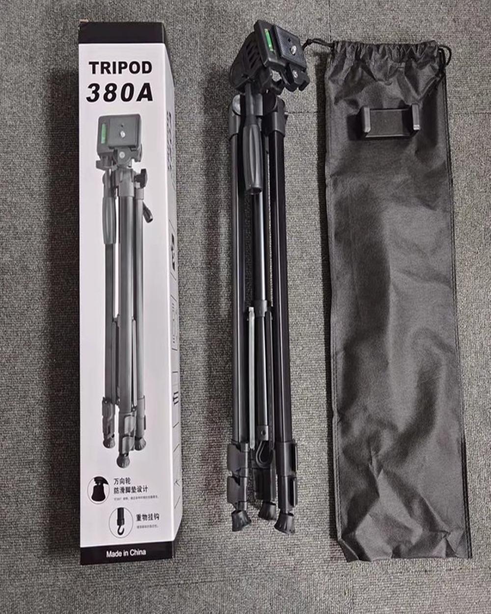 Tripod 380A For phone Camera Stand with phone holder